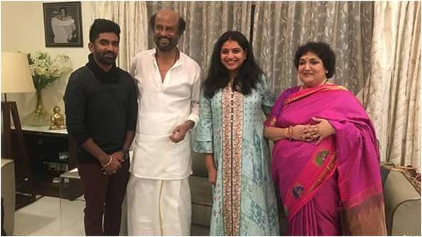 பிறந்தநாளில் சூப்பர் ஸ்டார் ரஜினிகாந்தை சந்தித்தார் இசையமைப்பாளர் தரண்.