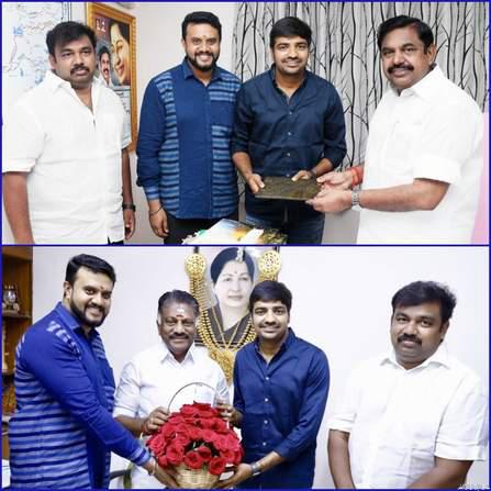 தமிழக முதல்வர், துணை முதல்வரை நேரில் சந்தித்த நகைச்சுவை பிரபலம் !*