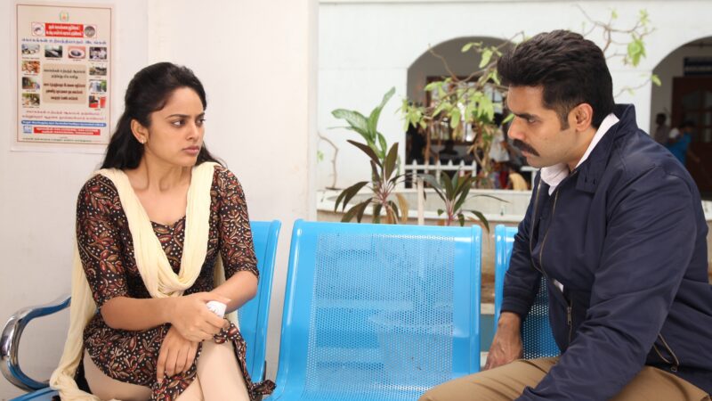 கபடதாரி’ படப்பிடிப்பில் சிபிராஜ் மற்றும் படக்குழுவினருடன் இணைந்தார் நடிகை நந்திதா.  