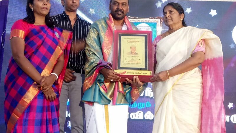 நடிகர் ராகவா லாரன்ஸுக்கு 5 ரூபாய் டாக்டர் விருது