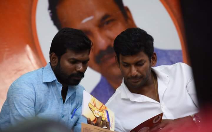 நடிகர் விஷால் மக்கள் நல இயக்கத்தின் செயலாளரும், தேவி அறகட்டளை ஒருங்கினைப்பாளர் கோடம்பாக்கம் ஹரிகிருஷ்ணன் அவர்களுடன் ஒரு சந்திப்பு.