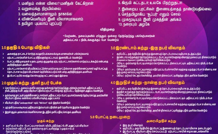 தாய் மொழி தமிழில் பேசுவது அவமானம் அல்ல அது நம் அடையாளம் பேசு தமிழா பேசு 2020 சர்வதேச தமிழ் பேச்சுப்போட்டி.