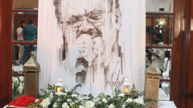 Residency Towers on 30:09:2020(Wednesday) SPB sir’s Condolence Prayer Meeting happened in Chennai Stills