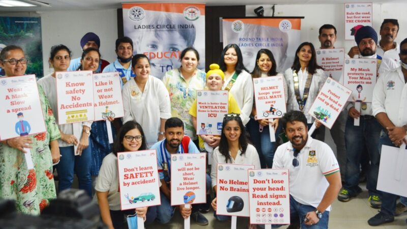 Bike Rally organized to create awareness for the Freedom Through Education (FTE) by Round Table 159, Ladies Circle 133, Round Table 3 and Ladies Circle 4. Building Classrooms for underprivileged schools. 