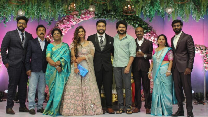 Actor MS Bhaskar’s Daughter Aishwarya marriage Reception Stills