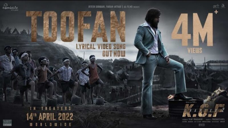 Toofan Lyrical (Hindi) | KGF Chapter 2 | Rocking Star Yash |Prashanth Neel|Ravi Basrur |HombaleFilms