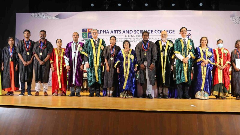ஆல்ஃபா கலை மற்றும் அறிவியல் கல்லூரி, 22வது பட்டமளிப்பு விழா 2022