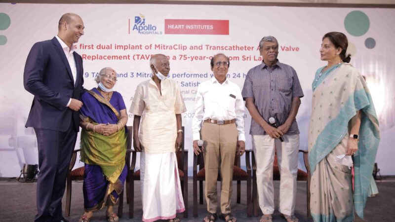 அப்போலோ மருத்துவமனை ஆசியாவிலேயே  முதன் முறையாக மிட்ராக்ளிப்  மற்றும் டிஏவிஆர் மருத்துவ சிகிச்சையை  ஒரே நோயாளிக்கு மேற்கொண்டு சாதனை!