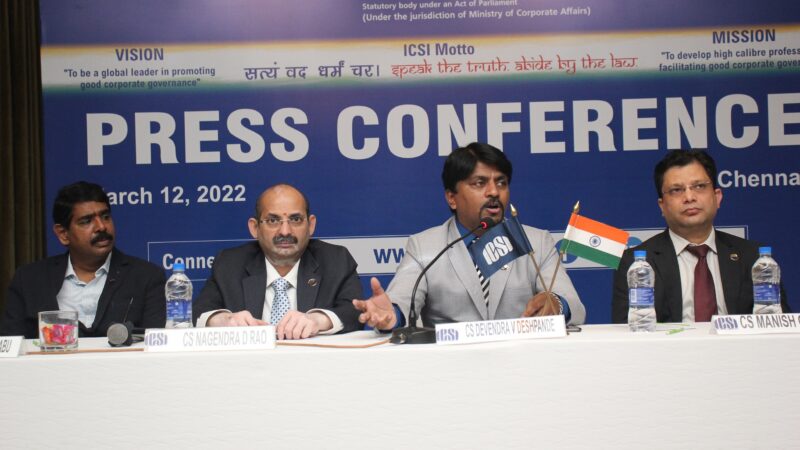 ICSI NEW INITIATIVE PROGRAM FOR STUDENTS 1st International Conference of ICSI Overseas Centre in Dubai on March 23, 2022