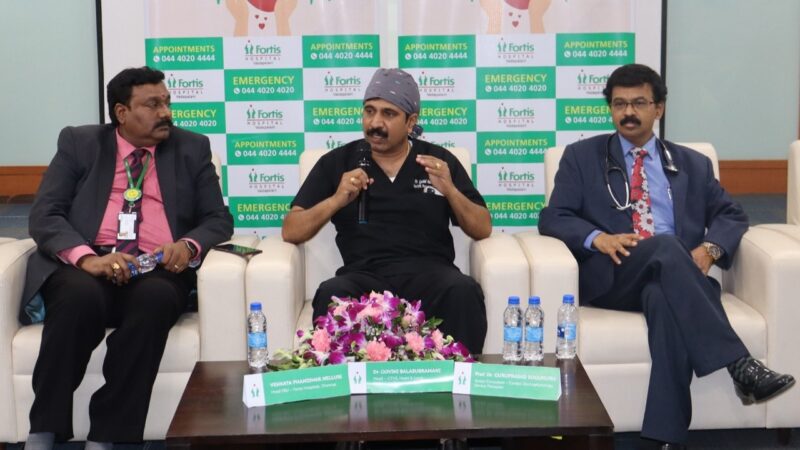வடபழனி ஃபோர்டிஸ் மருத்துவ மனையில் நடைபெற்ற அதிக அபாய இதய அறுவை சிகிச்சை 68 வயது விவசாயியின் உயிரைக் காப்பாற்றியது.!!