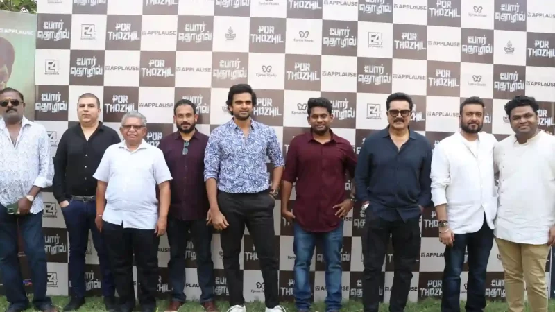 #PorThozhil Movie Trailer Launch Stills
