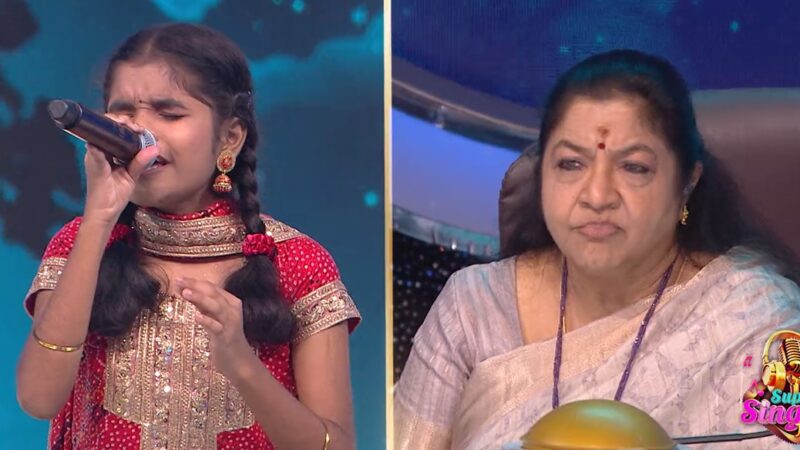 சூப்பர் சிங்கர் ஜூனியரில், மிமிக்ரியில் கலக்கிய இளம் பாடகி ஹர்ஷினி நேத்ரா!!