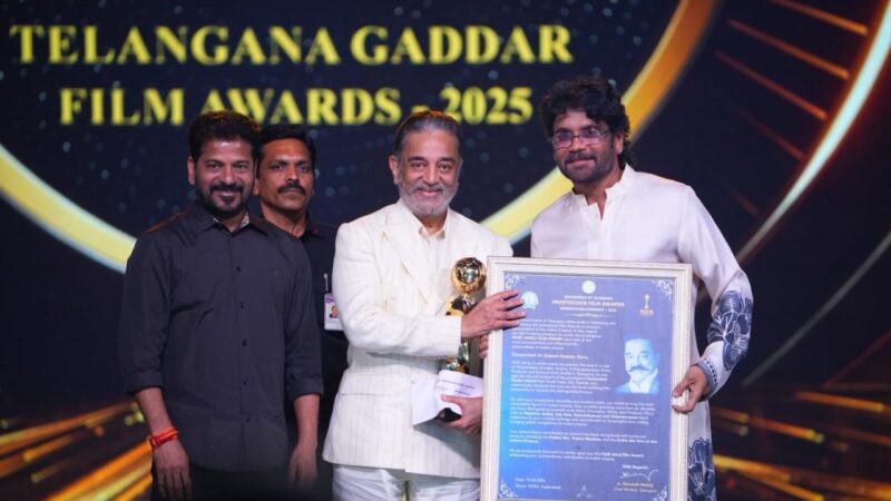 Kamal Haasan Sir was honoured with the Paidi Jairaj Film Award at the Telangana Gaddar Film Awards 2025 on March 19, 2026