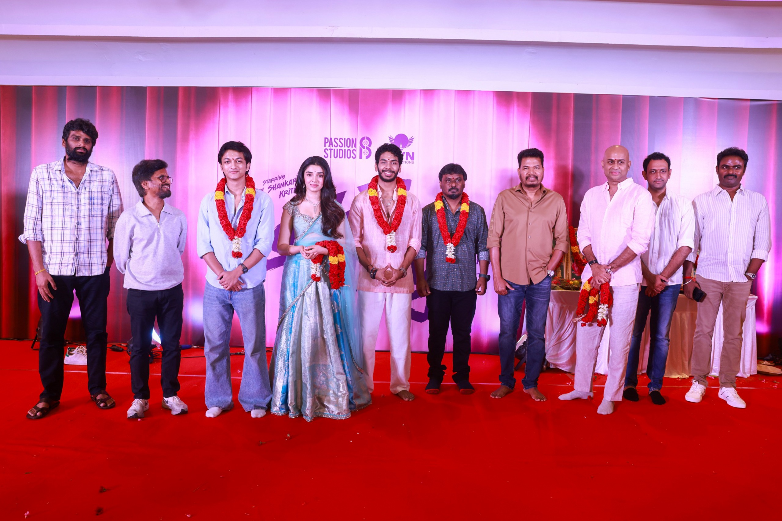 Director Shankar’s son Arjith Shankar debut movie titled “Lover Boy” launched! Krithi Shetty onboard as Heroine !