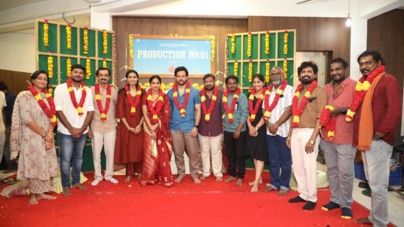 பரத் – ராஜேஷ் மாதவன் கூட்டணியில் கலகலப்பான குடும்பக் கொண்டாட்டம்! பூஜையுடன் தொடங்கியது புதிய திரைப்படம்!